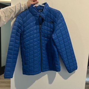 North Face Boys Blue Puffer Jacket Large 14/16